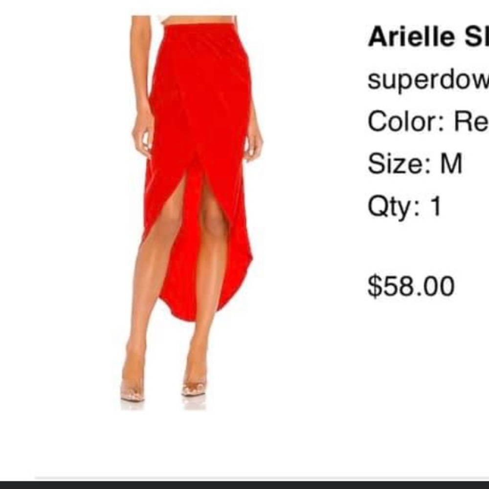Super Down skirt form revolve size medium